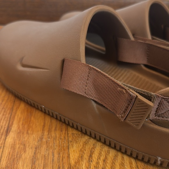 Nike Calm Women’s Tan Brown Mules With Removable Heel Strap Size 11 - Picture 6 of 10